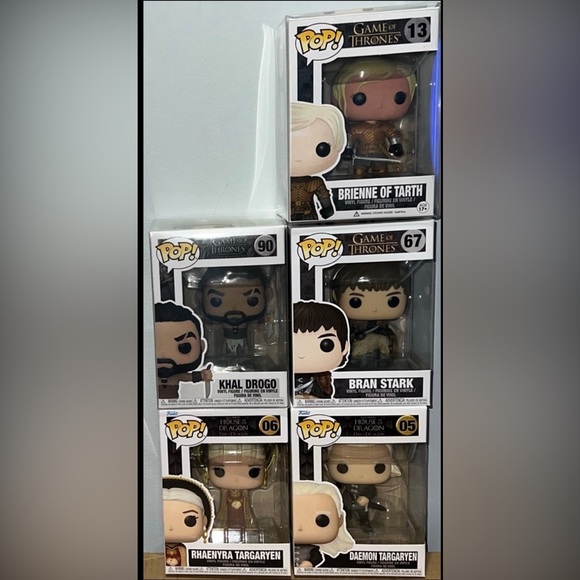 House of The Dragon 🐉 Game of Thrones Funko Pop Lot Targaryen Tarth Stark Drogo - Picture 11 of 11